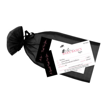 Bare Basics Lingerie Gift Certificate