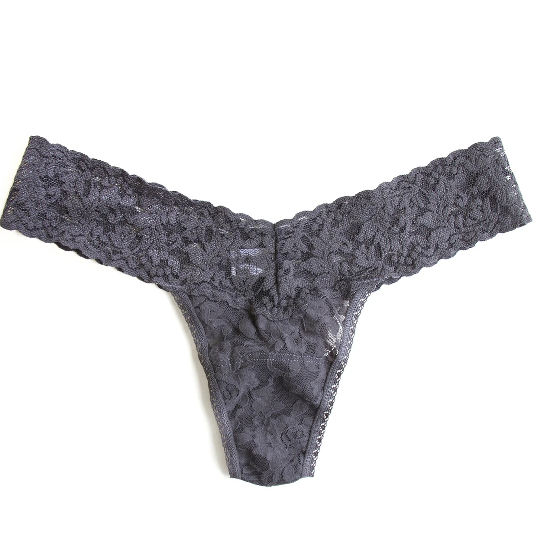 hanky-panky-4911-signature-lace-low-rise-thong-granite hanky-panky-4911-signature-lace-low-rise-thong-granite