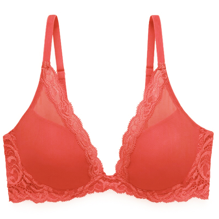 Natori-feathers-plunge-t-shirt-bra-730023-damask_pink