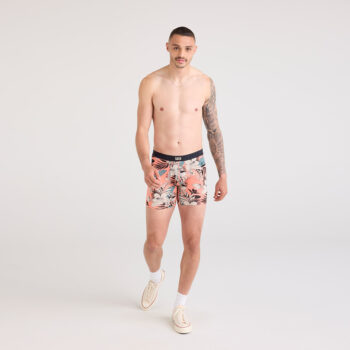 Saxx Vibe Xtra Men's Underwear - Hibiscus Jungle