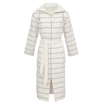 Carl Ross Zipper Stripe Spa Robe