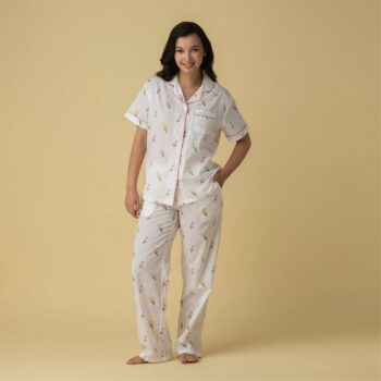 Mahogany Tulips Short Sleeve PJ