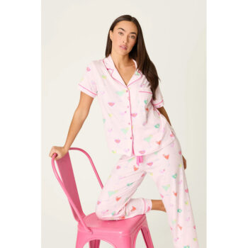 PJ Salvage Whimsy Sip Happens Cropped PJ Set