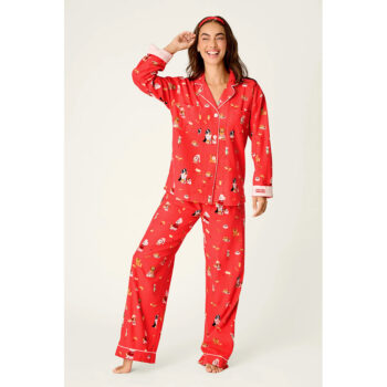 PJ Salvage Dogs Who Brunch 3-Piece Flannel PJ Set
