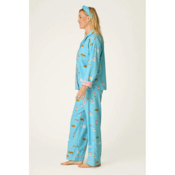 PJ Salvage Pampered Cat 3-Piece Flannel PJ Set