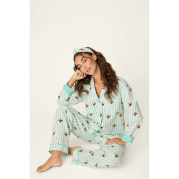 PJ Salvage Espresso Martini 3-Piece Flannel PJ Set