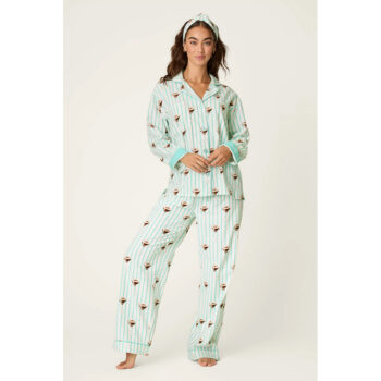 PJ Salvage Espresso Martini 3-Piece Flannel PJ Set