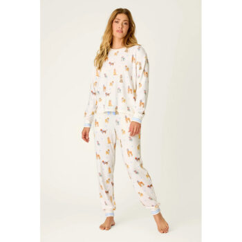 PJ Salvage Meet Me in Pawris Long Sleeve PJ Set