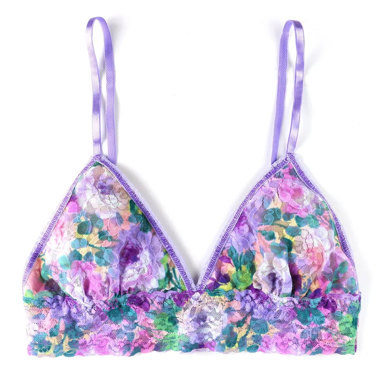 Hanky Panky Signature Printed Lace Padded Triangle Bralette